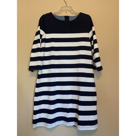 Joules Dresses & Skirts - Joules Mariners Grade Nautical Striped Knit Dress Size 10 Knee Length
